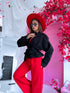 "BLACK SPRITZ" - suede-like jacket